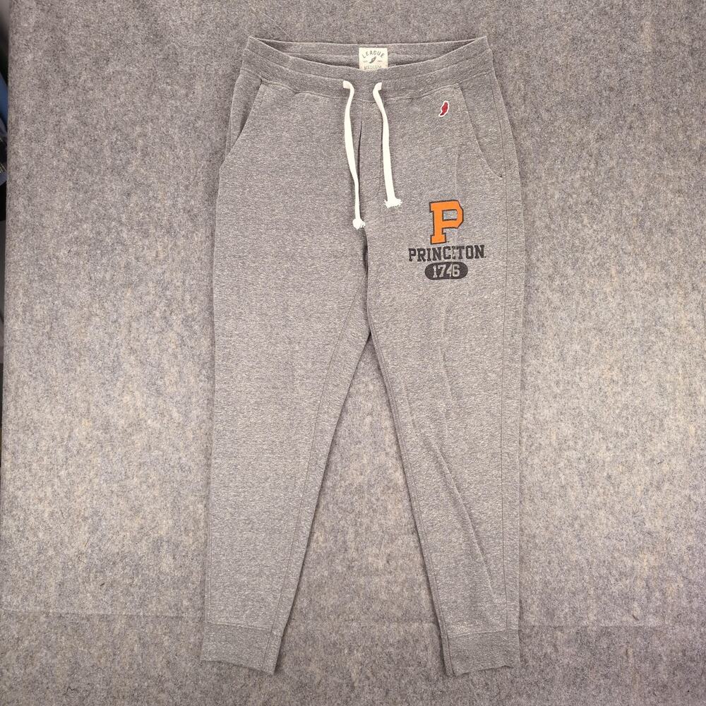 Princeton Tigers Pants Mens Medium Gray NCAA College League Joggers Fleece